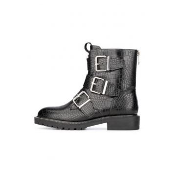 Ghete biker din piele ecologica Janet