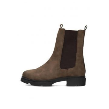 Ghete Chelsea din piele ecologica si textil