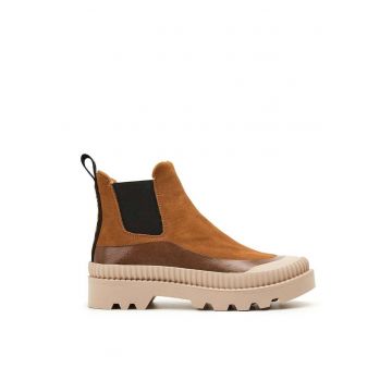 Ghete Chelsea din piele intoarsa Ascot Young -