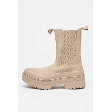 Ghete Chelsea din piele intoarsa Chuck Taylor All Star - Maro taupe deschis