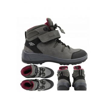 Ghete copii  Alphatrek Jobmw253 - gri - piele - 59875 - Piele naturala