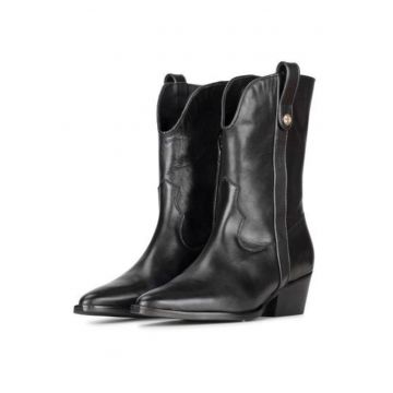Ghete cowboy din piele Malachite -