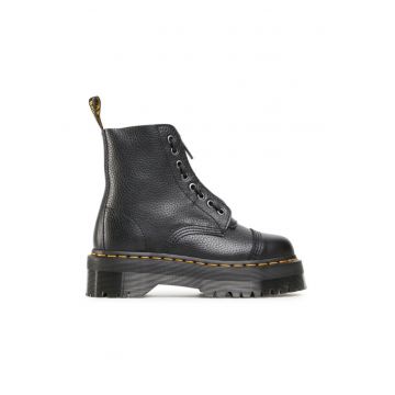 Ghete dama  Sinclair - piele naturala - negru -