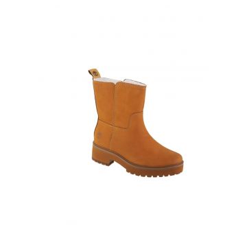 Ghete dama  slip-on - galben - piele naturala - talpa cauciuc
