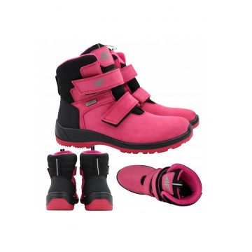 Ghete de iarnă copii -  piele nubuc - Fucsia