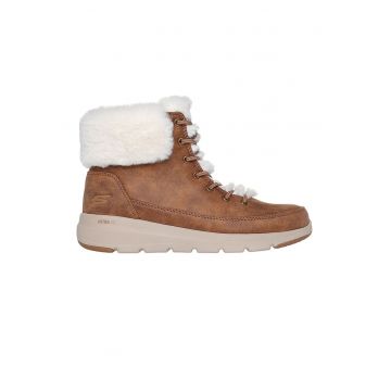 Ghete de piele ecologica On-The-Go - Caramel/Crem
