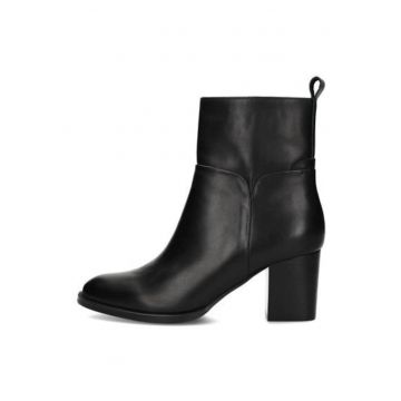 Ghete din piele cu toc bloc Fleur