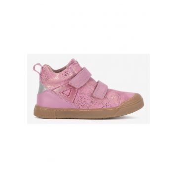 Ghete din piele intoarsa pentru fete - Roz