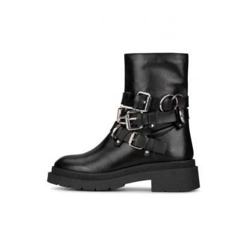 Ghete din piele naturala tip biker