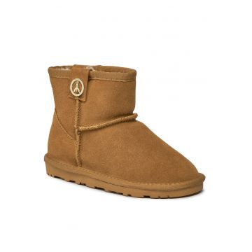 Ghete fete -  piele naturala - maro