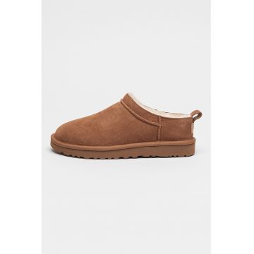 Ghete slip-on de piele intoarsa Classic Micro - Caramel