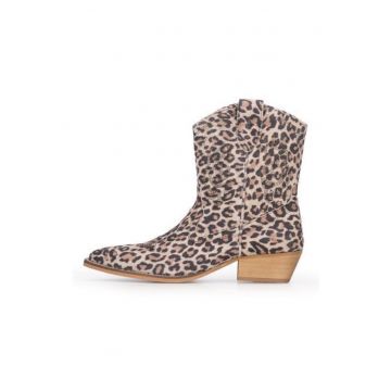 Ghete tip cowboy cu imprimeu animal print