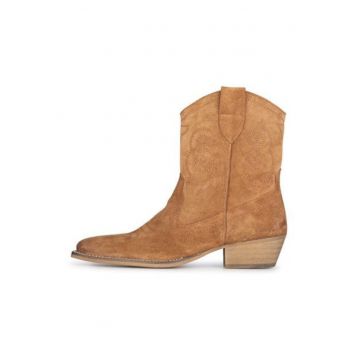 Ghete tip cowboy din piele intoarsa