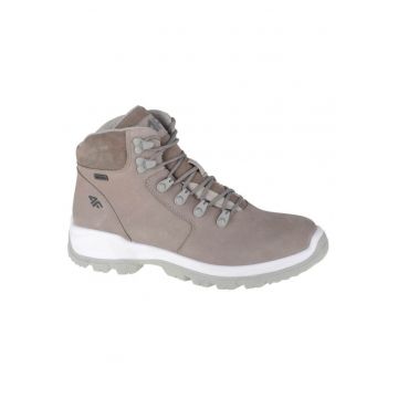 Ghete Trekking Dama -  OBDH253 26S - Marime 38 - Gri Khaki - Pentru Toamna Iarna - Stilati - Confortabili - Talpa Durabila - Sosete Cadou Incluse - Ideali Pentru Drumetii - Design Ergonomic
