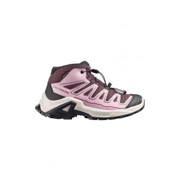 Ghete X ULTRA MID GTX pentru drumetii - Roz deschis/Negru stins/Violet tyrian