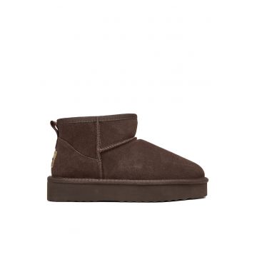 piele naturala - slip-on - maro - Maro