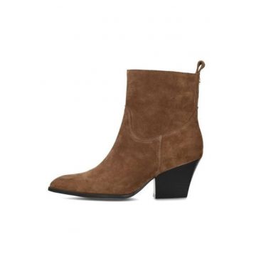 Botine cowboy din piele intoarsa Louise