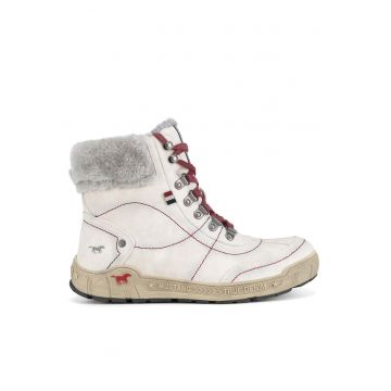 Botine dama 1290-607 -  Textil - Alb -