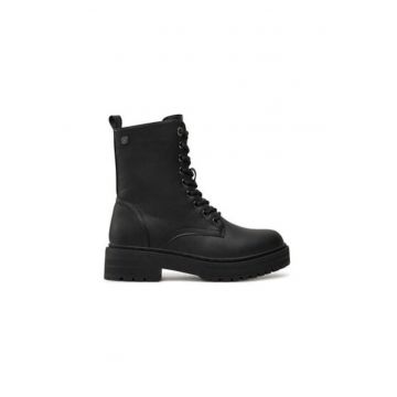 Botine dama -  31862 - Piele ecologica - Negru