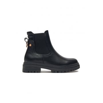 Botine dama -  43138 - Piele ecologica - Negru