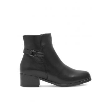 Botine dama -  590558816923936 - Piele naturala - Negru