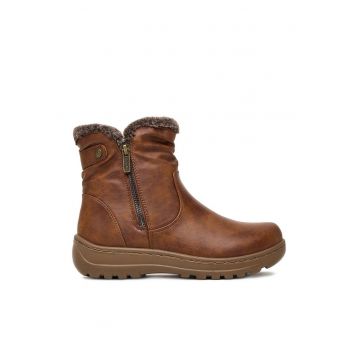 Botine dama  CEO-25106-01 - maro - sintetic