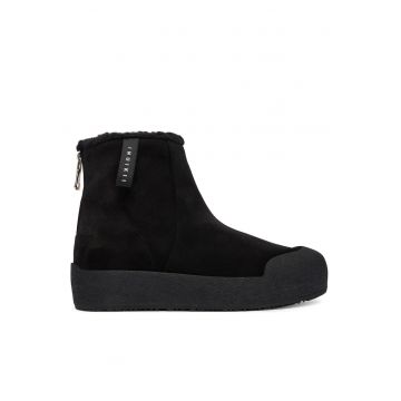 Botine dama -  Cortina - piele naturala - negru