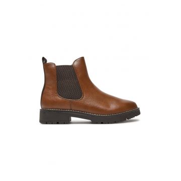 Botine dama - Jana - 91870 - Piele ecologica - Maro