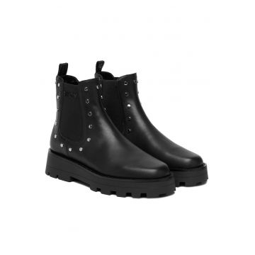 Botine dama K4534178 -  Negru - Piele naturala