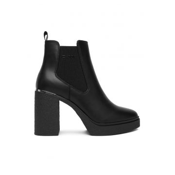 Botine dama  Tarquin - negru - piele ecologica