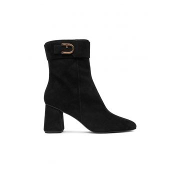 Botine dama YJ73HIC C10000 -  Piele naturala - Negru