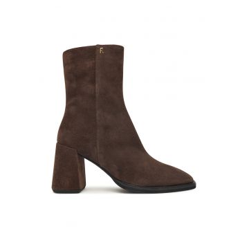 Botine dama YK05FUD-Y61 -  Piele naturala - Maro -