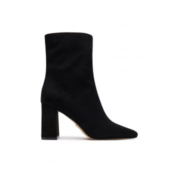 Botine femeie -  material textil - negru -