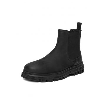 Ghete barbati -  CEO-HULK-04 - piele naturala - negru