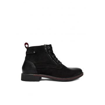 Ghete barbati -  CEO-JUAN-04 - piele naturala - negru