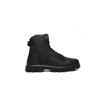 Ghete barbati G-Star Raw - piele naturala - negru - cu fermoar - rotund