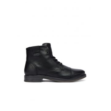 Ghete barbati -  piele naturala - negru - model 315-95754-1000 -