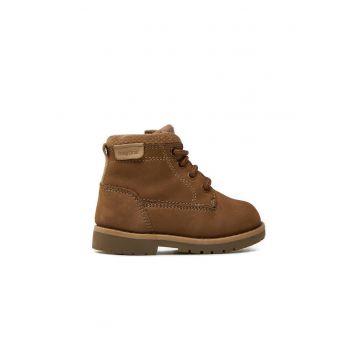 Ghete copii -  40083 - Piele naturala - Maro