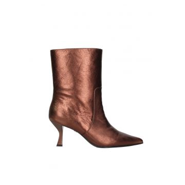 Ghete cowboy cu toc Celeste Chic - Bronz
