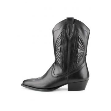 Ghete cowboy din piele intoarsa Moco -