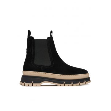 Ghete dama  001 1-25808-45 - piele naturala - negru -