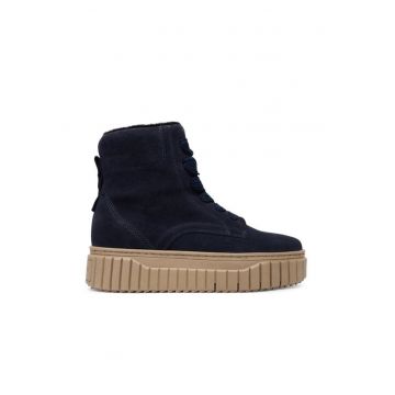 Ghete dama 1-25267 -  Piele naturala - Bleumarin