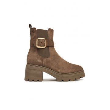 Ghete dama  1-25433-45 - piele naturala - bej -