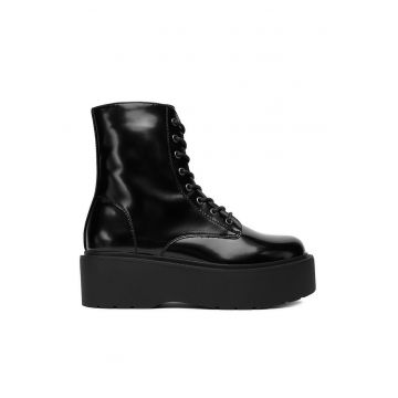 Ghete dama  12663-4 - negru - sintetic