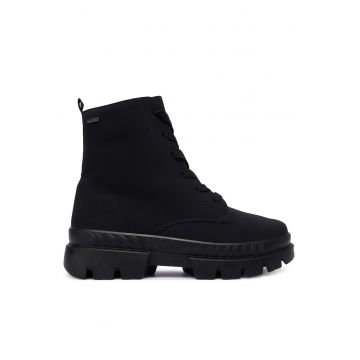 Ghete dama  Black Mood - piele ecologica - negru