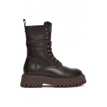 Ghete dama pana la glezna - G Star Raw - 5906751344736 - piele naturala - maro