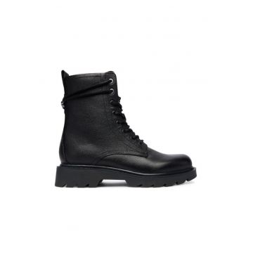 Ghete dama  piele naturala - negru -