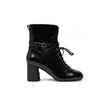 Ghete dama -  Z99 - piele naturala - negru -