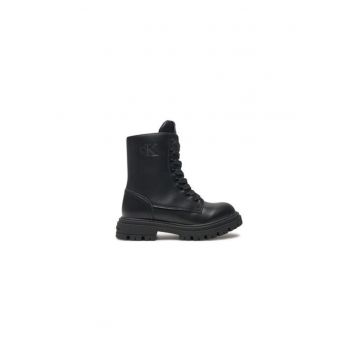 Ghete de drumetie pentru fete -  304431296 - piele ecologica - negru