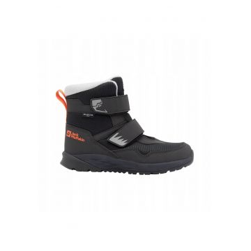 Ghete de iarna copii  Polar Bear-B - impermeabile - izolatie termica - textil/sintetic - negru